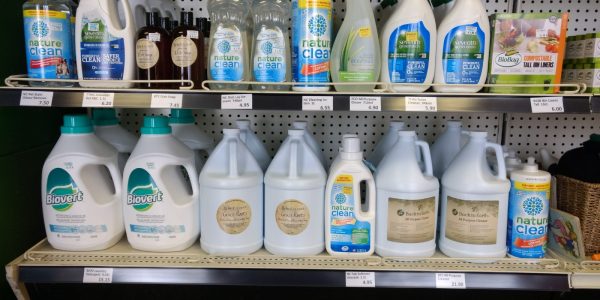Cleaning products with natural ingredients (Seventh Generation & Back to Earth)